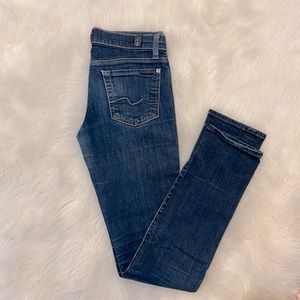 7 for all mankind Roxane dark wash skinny jeans size 26